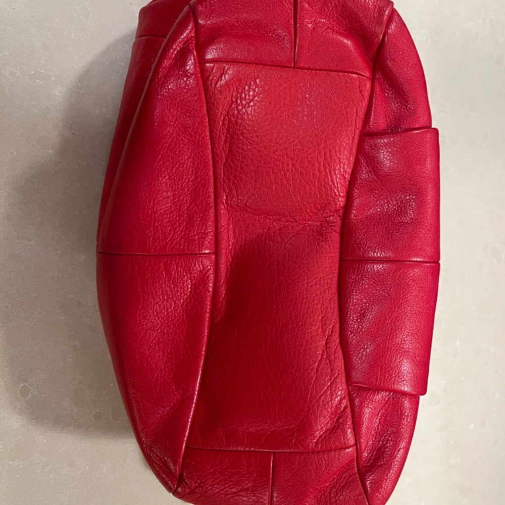Coach Madison Abigail 18612 Red Leather Hobo Satchel Bag Gold Hardware - Picture 5 of 15
